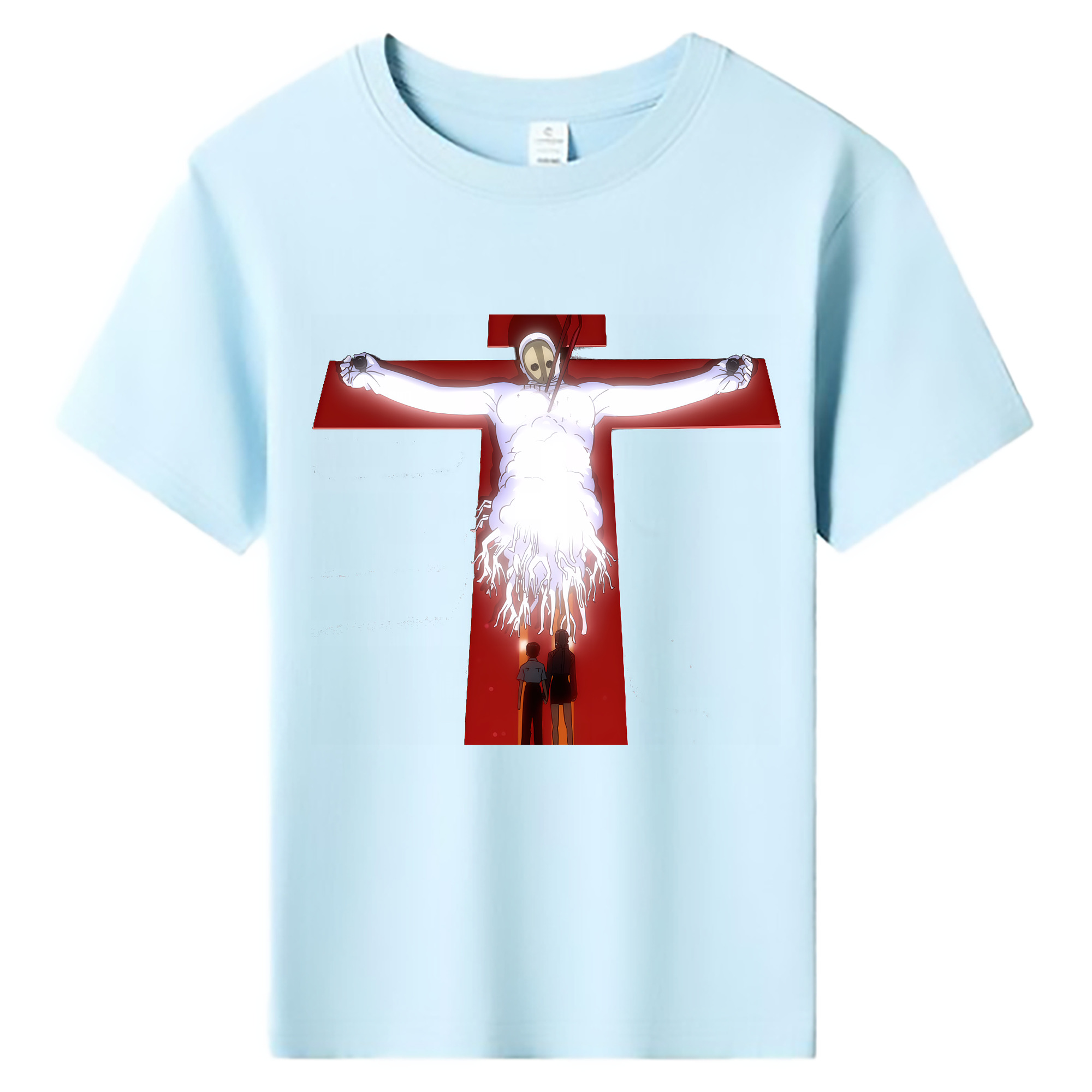 （画像用） EVA 新世紀エヴァンゲリオン 綿100％キッズTシャツ（フロントプリント）